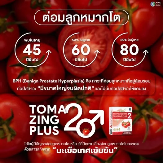 🛑 อายุเพิ่มขึ้น... สุขภาพผู้ชายยิ่งต้องดูแล! ป้องกัน "ต่อมลูกหมากโต" ด้วยสารสกัดจากธรรมชาติ 🍅✨